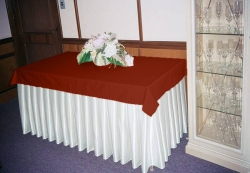 Фуршетная юбка Модель 6 Белый + Винный Чернигов