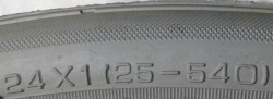 Шина 24 х 1 (25 - 540) для инвалидной коляски СЕРАЯ Белая Церковь