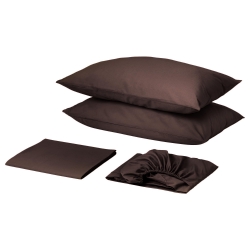 Комплект для Круглого ліжка з простирадлом на резинці Коричневий Чернигов