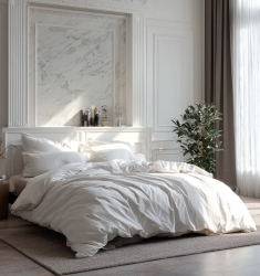 Комплект постільної білизни Варена Бавовна Білий Преміум Чернигов