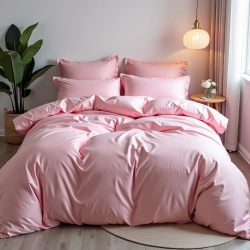 Комплект постільної білизни на Кругле ліжко Рожевий Ніжний Чернигов
